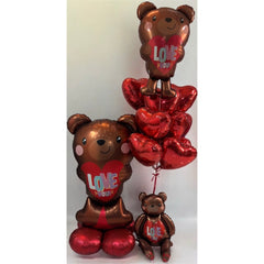 Valentine Bear Set - Balloons Bouquets and More