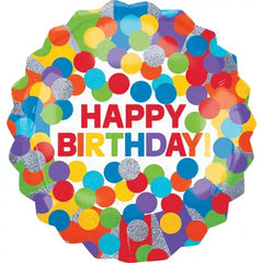 28” Giant Rainbow Birthday Balloon - Balloons Bouquets and More