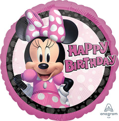 18" Minnie Mouse Forever Birthday Foil Balloon - Balloons Bouquets and More