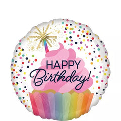 18” Confetti Sprinkle Happy Birthday Foil Balloon - Balloons Bouquets and More