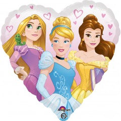 18" Princess Dream Big Heart Balloon - Balloons Bouquets and More