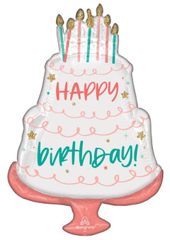 Happy Cake Day 28” Supershape Balloon - Balloons Bouquets and More