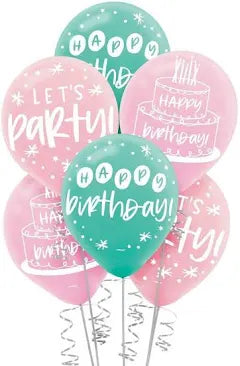 Printed Helium Filled Latex Balloons