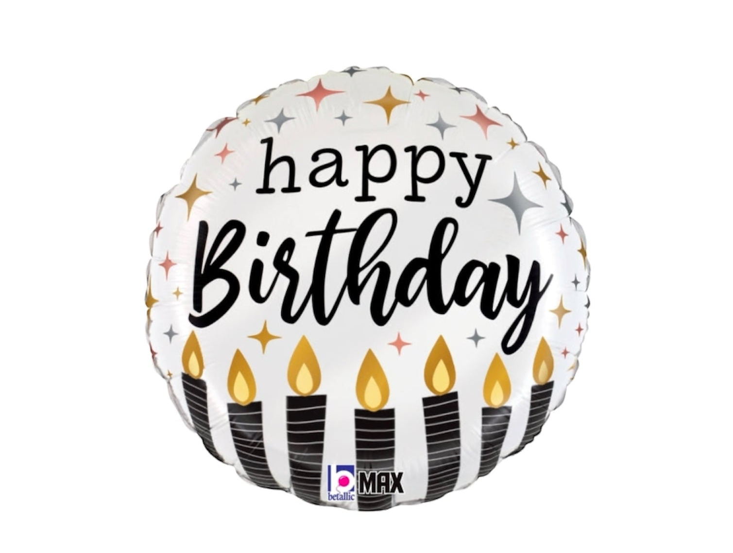18" Satin Metallic Birthday Candles Foil Balloon - Balloons Bouquets and More