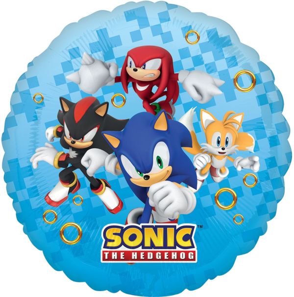 18” Sonic the Hedgehog 2 Round Foil Balloon - Balloons Bouquets and More