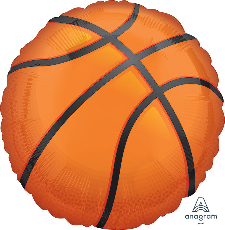 28" Jumbo Nothin' but Net Basketball Foil Balloon - Balloons Bouquets and More
