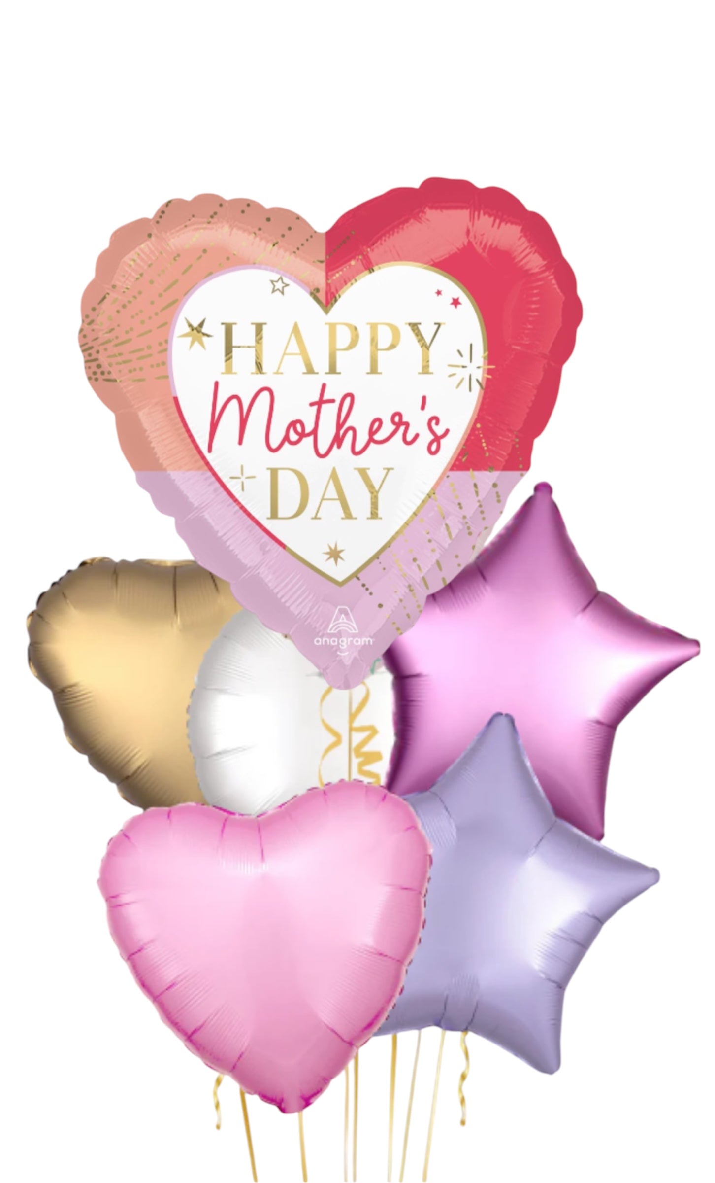 Colorful Mother's Day 6pc Balloon Bouquet
