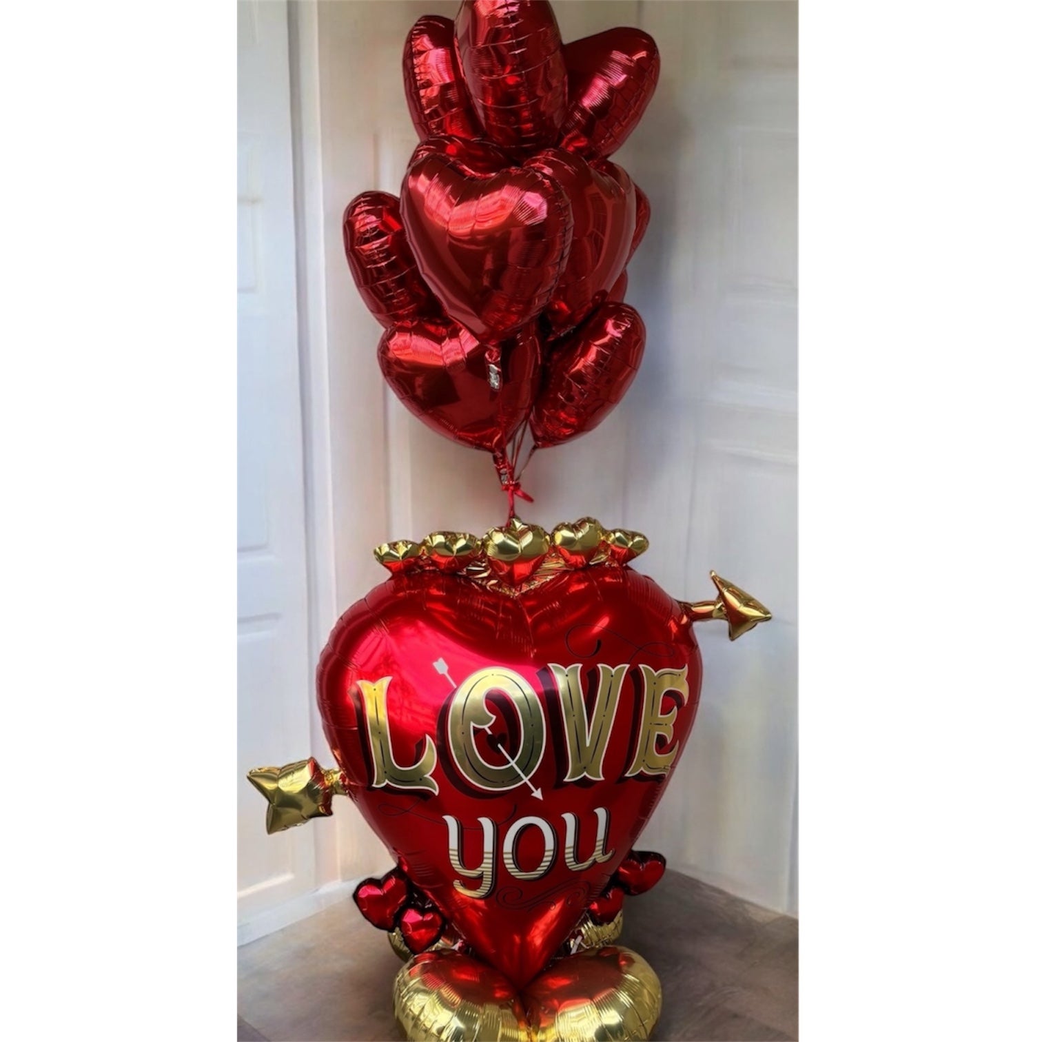 Valentine Floor Display - Balloons Bouquets and More