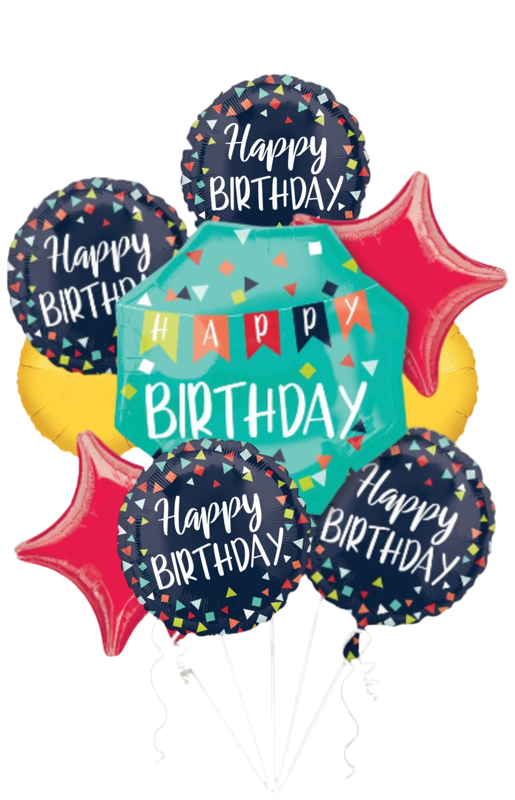 Reason to Celebrate 9pc Bouquet - Balloons Bouquets and More