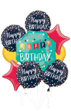 Reason to Celebrate 9pc Bouquet - Balloons Bouquets and More