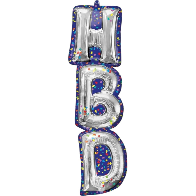 38" Happy Birthday Balloon Letters Foil Balloon - Balloons Bouquets and More