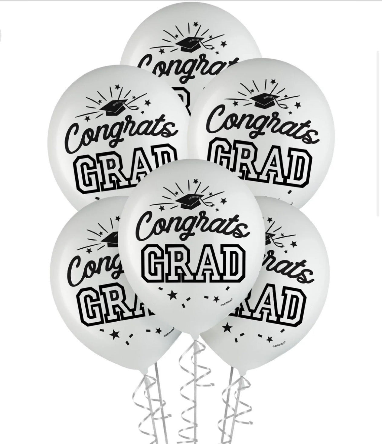 Graduation Printed Latex - 6ct
