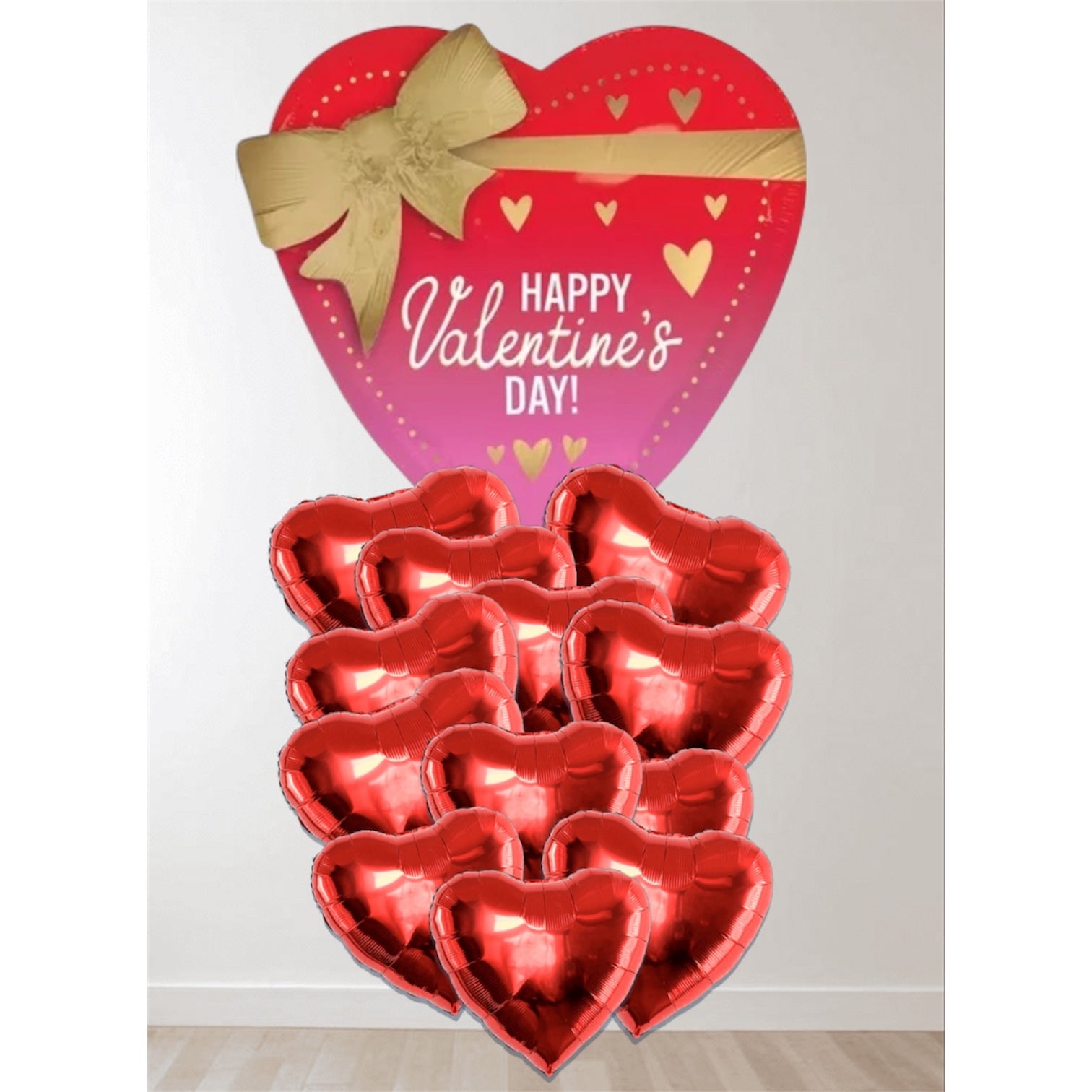 Valentine Bow Bouquet - Balloons Bouquets and More