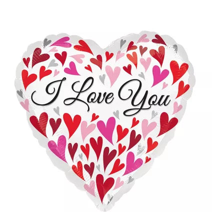 18” Love You Balloon Floating Hearts - Balloons Bouquets and More