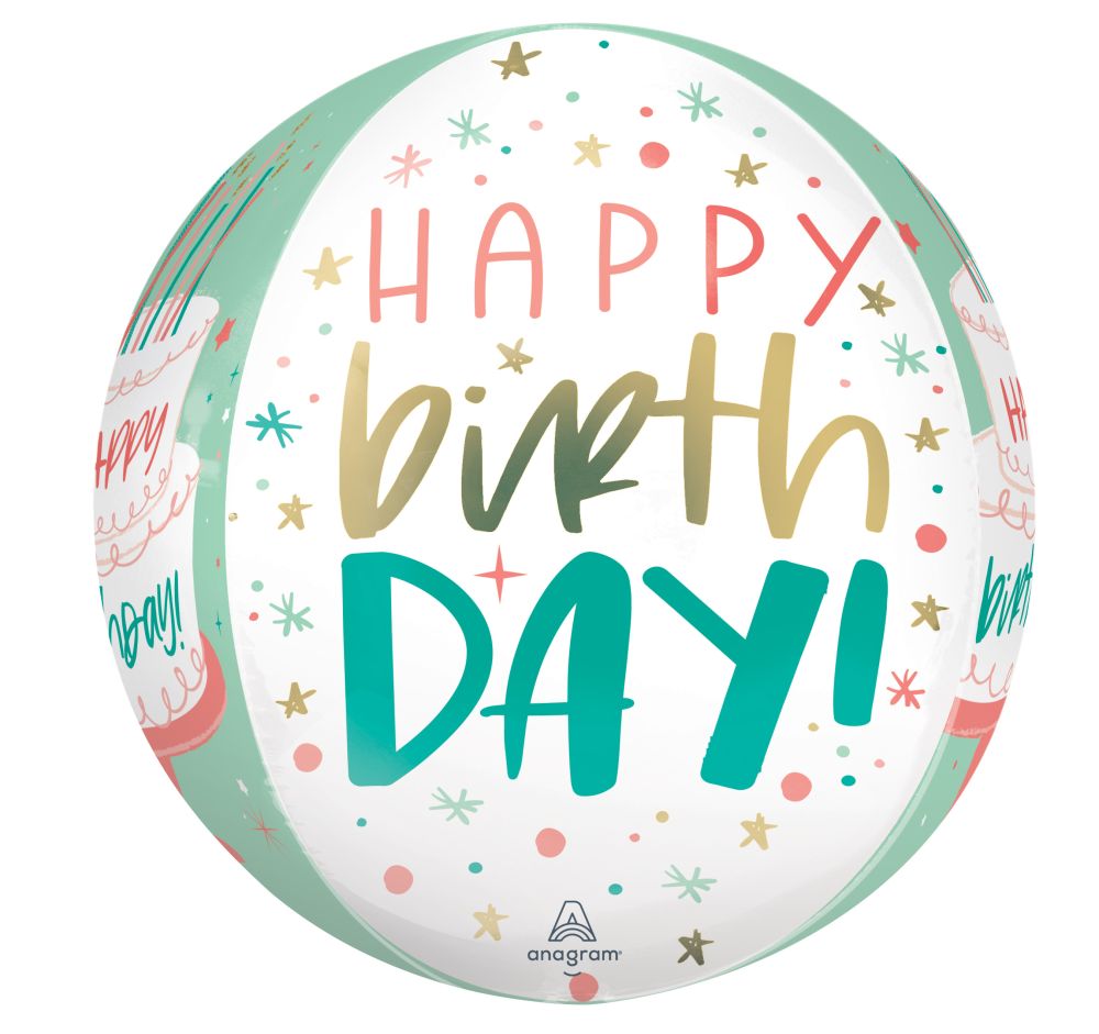 Orbz Happy Cake Day Balloon - Balloons Bouquets and More
