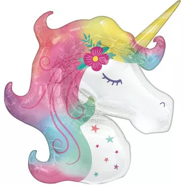 33” Enchanted Unicorn Foil Balloon - Balloons Bouquets and More