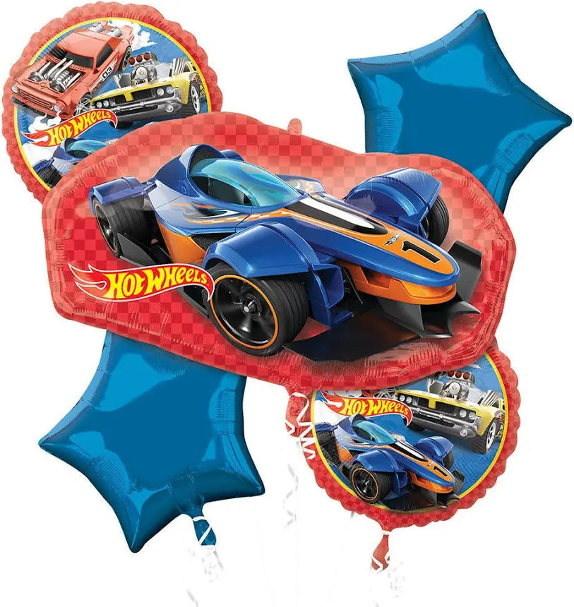 Hot Wheels Bouquet Balloon Bouquet - 5pc