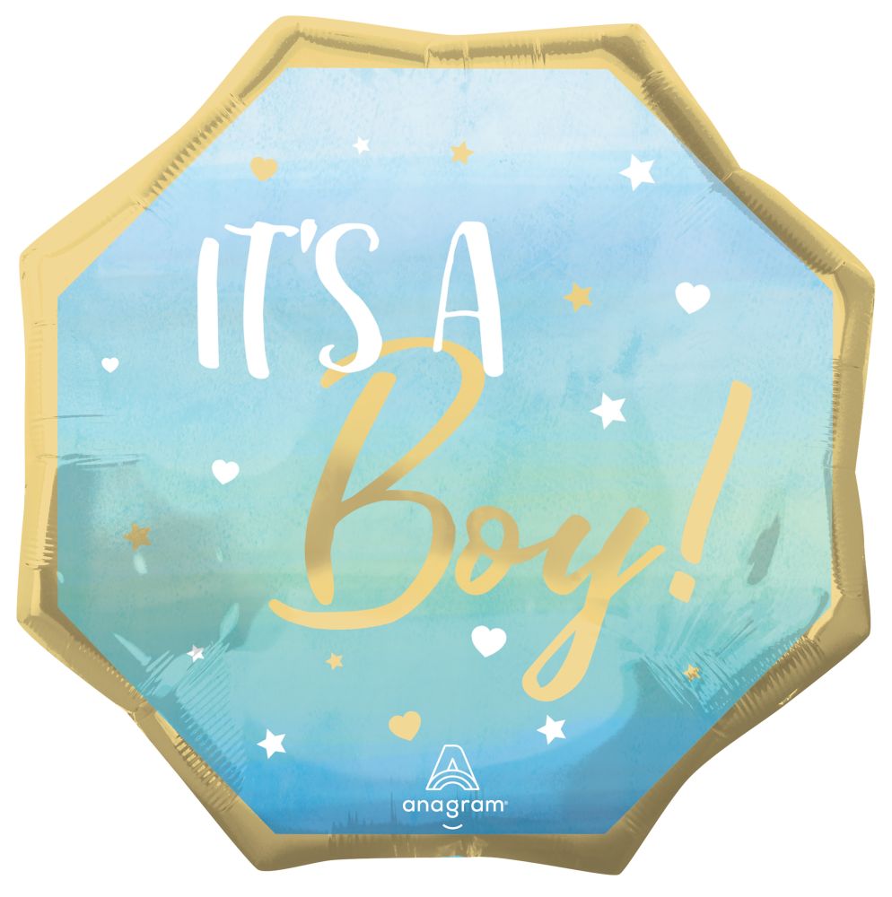 SuperShape Blue Its A Boy Balloon - Balloons Bouquets and More