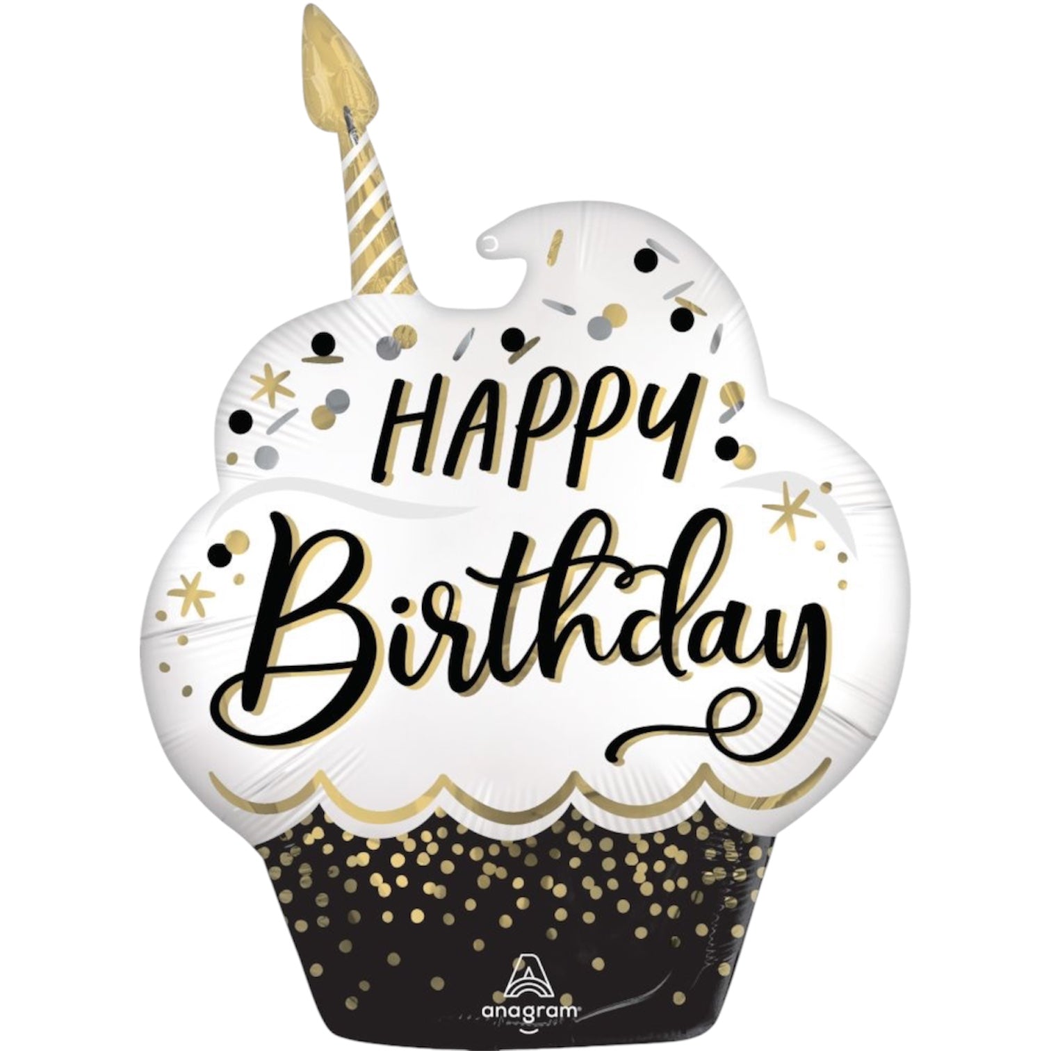 SuperShape Satin Happy Birthday Wishes Balloon 22in x 29 - Balloons Bouquets and More