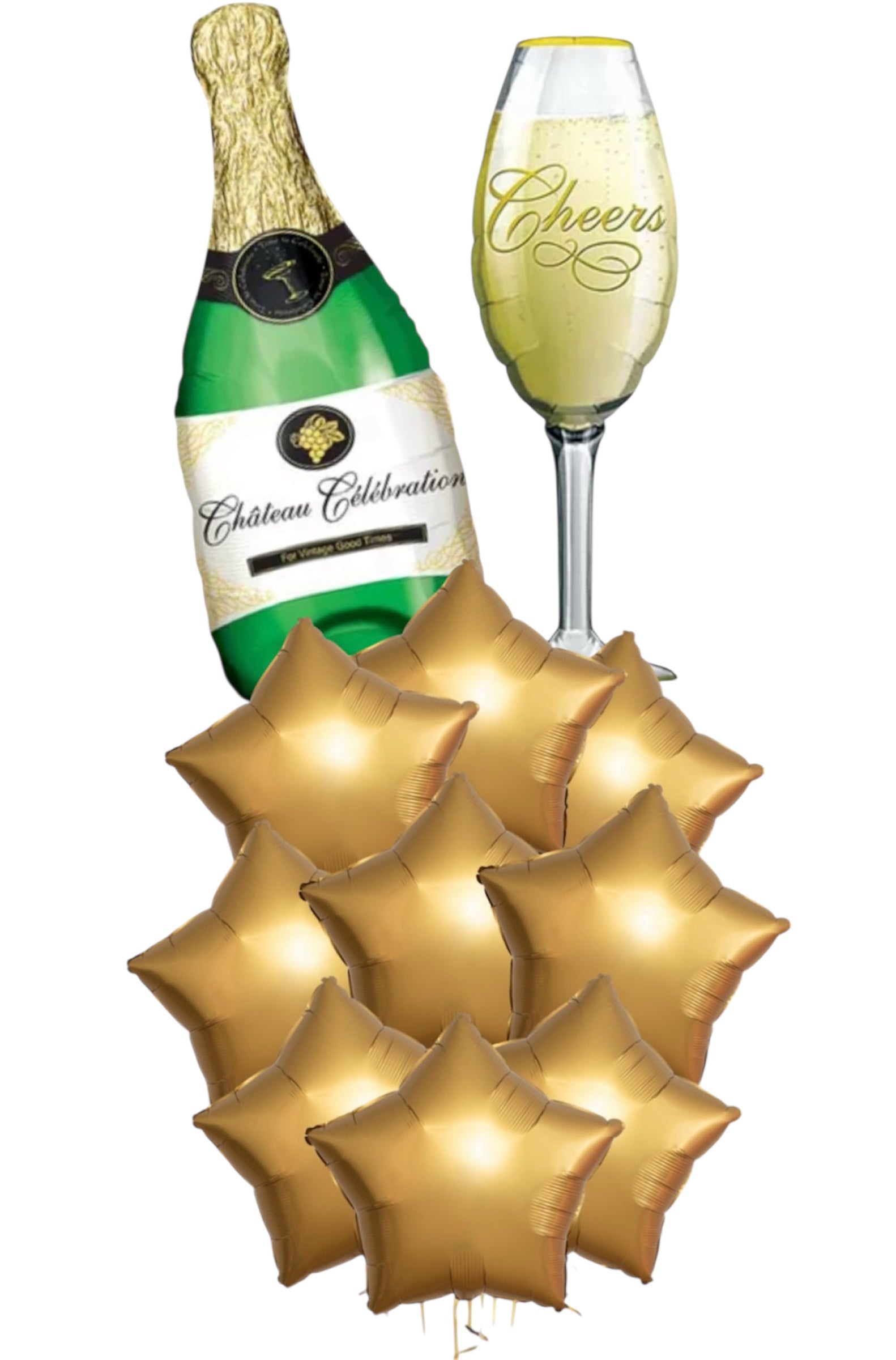 NYE Cheer’s 11pc Gold Star Bouquet