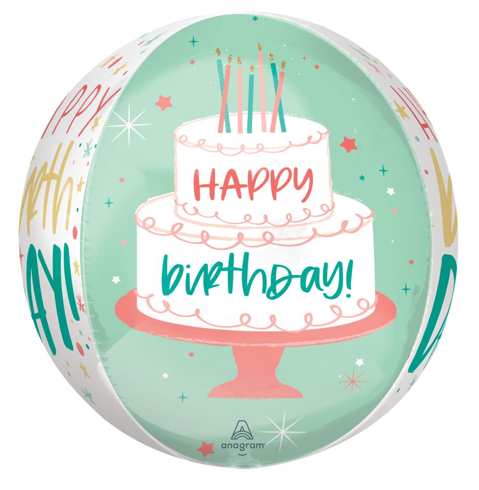 Orbz Happy Cake Day Balloon - Balloons Bouquets and More